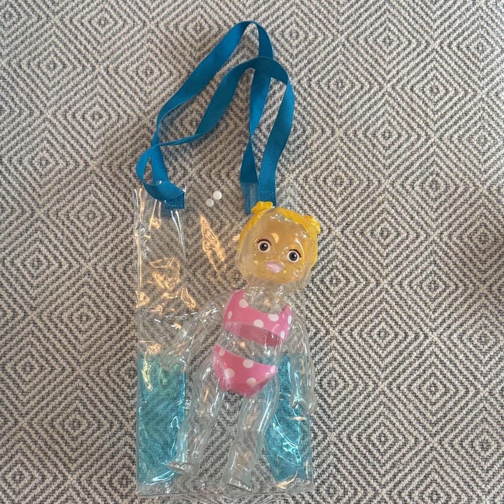 Sandy Beach Doll with Pink Polka Dot Swimsuit